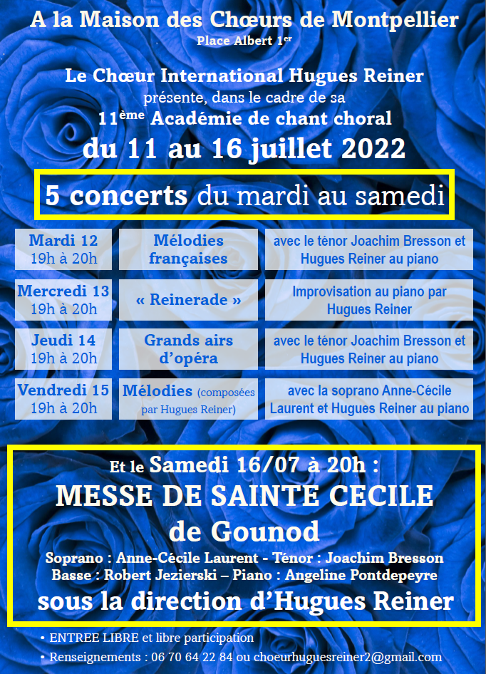 Concerts Montpellier 2022